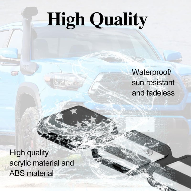 CHRYMUM TRD Grille Decor Badge, 3-Color Upgrade Emblem, Grille Insert Trims, Tri-Color Grille Badge Emblem Car Decoration Accessories Fit for Tacoma 4Runner Tundra Sequoia Rav4 Highlander (Grey) - Image 4